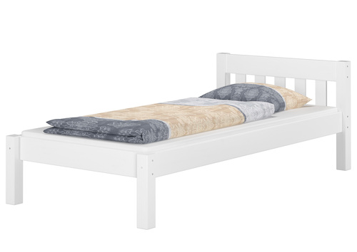 Futonbett Einzelbett 100x200 Massivholzbett Kiefer wei� Bettrahmen Zubeh�r w�hlbar V-60.38-10W
