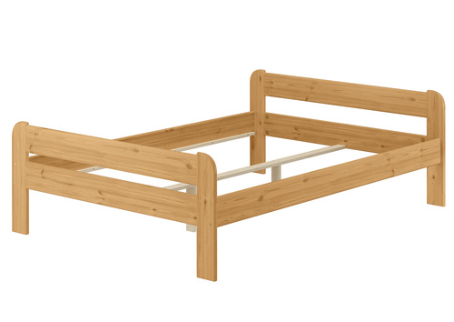 Doppelbett Massivholzbett Holzbett 140x200 Kieferbett Eiche gebeizt V-60.39E-14
