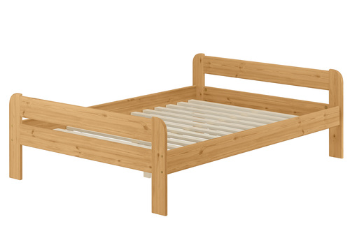 Doppelbett Massivholzbett Holzbett 140x200 Kieferbett Eiche gebeizt V-60.39E-14