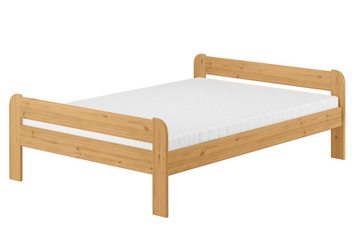 Doppelbett Massivholzbett Holzbett 140x200 Kieferbett Eiche gebeizt V-60.39E-14