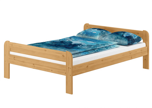 Doppelbett Massivholzbett Holzbett 140x200 Kieferbett Eiche gebeizt V-60.39E-14