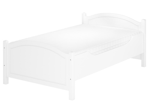 Seniorenbett wei� 120x200 breites hohes Einzelbett V-60.40-12W