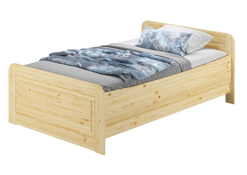 Seniorenbett extra hoch 120x200 Einzelbett Holzbett G�stebett Massivholz Zubeh�r w�hlbar V-60.42-12