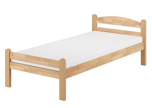 Einzelbett Buche massiv 90x200 Bettgestell und w�hlbare Ausstattung V-60.45-09