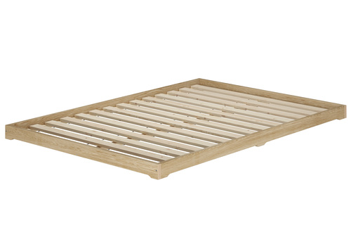 Loftbett Futon extra niedriges Bodenbett 120x200 Esche ge�lt V-60.47E-12
