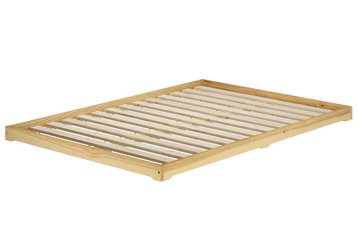 Futonbett platzsparend extra niedriges Bodenbett 140x200 Esche lackiert V-60.47E-14