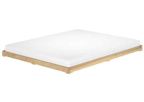 Futonbett 180x200 platzsparend extra niedriges Loftbett Esche lackiert V-60.47E-18