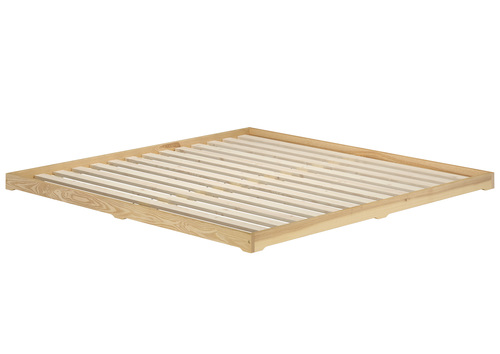 Extra gro�es und niedriges Futonbett 200x200 Holzbett Esche lackiert V-60.47E-20