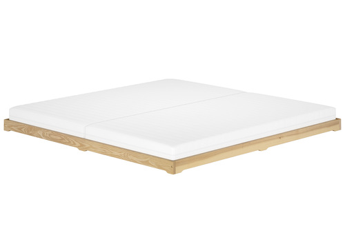 Extra gro�es und niedriges Futonbett 200x200 Holzbett Esche lackiert V-60.47E-20