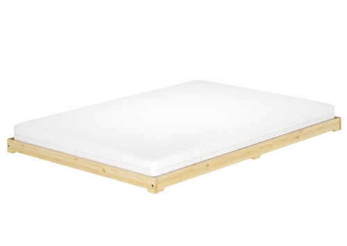 Futonbett Bodenbett extra niedriges Holzett 140x200 Kiefer lackiert Zubeh�r w�hlbar V-60.47K-14
