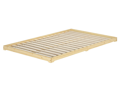 �berlanges Futonbett Holzbett niedrige Sitzkante 140x220 Kiefer lackiert V-60.47K-14-220