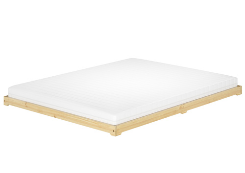 Futonbett Bodenbett extra niedriges Holzbett 160x200 Kiefer lackiert V-60.47K-16