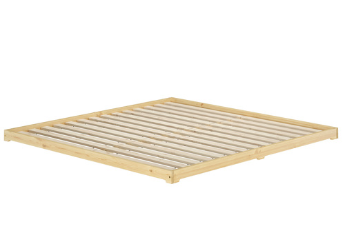 Extra flaches Futonbett 180x200 Kiefer lackiert Ehebett V-60.47K-18