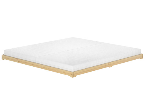 Extra flaches Futonbett 180x200 Kiefer lackiert Ehebett V-60.47K-18