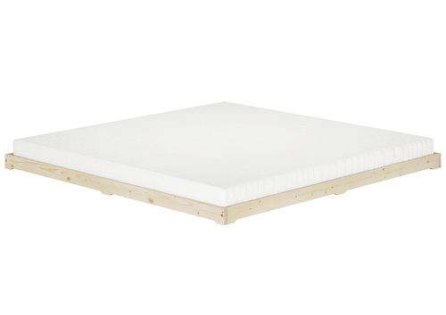 Niedrigbett unbehandeltes Holz-Doppelbett 180x200 Fichte Tanne V-60.47N-18