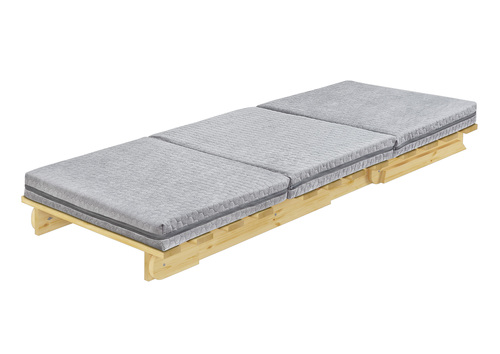 Klappbett Klappliege Funktionsbett 80x200 Kiefer massiv mit optionalem Zubeh�r V-60.49-08