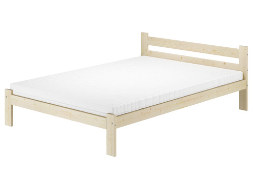 Doppelbett G�stebett 140x200 Fichte massiv unbehandelt mit w�hlbarem Zubeh�r V-60.60N-14
