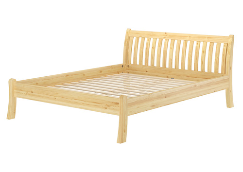 Stilvolles Doppelbett 180x200 cm Kiefer massiv Bauart geschwungen Zubeh�r w�hlbar V-60.61-18