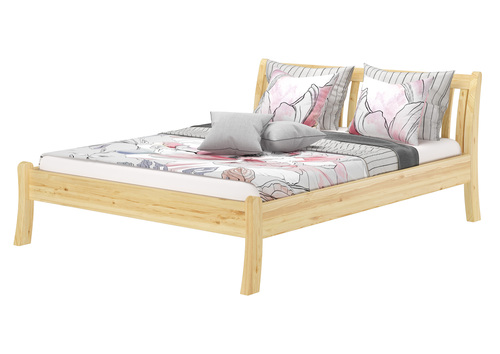 Stilvolles Doppelbett 180x200 cm Kiefer massiv Bauart geschwungen Zubeh�r w�hlbar V-60.61-18