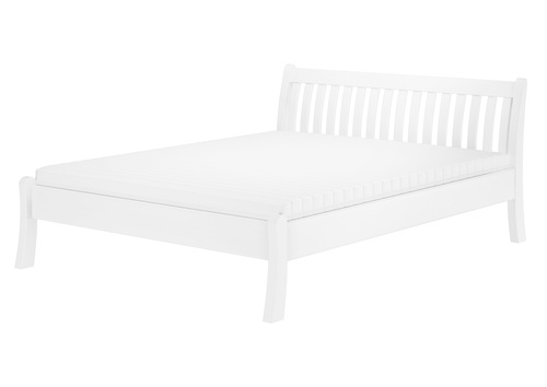 G�stebett Doppelbett Echtholzbett 160x200 hohe Sitzkante Kiefer massiv wei� V-60.61W-16