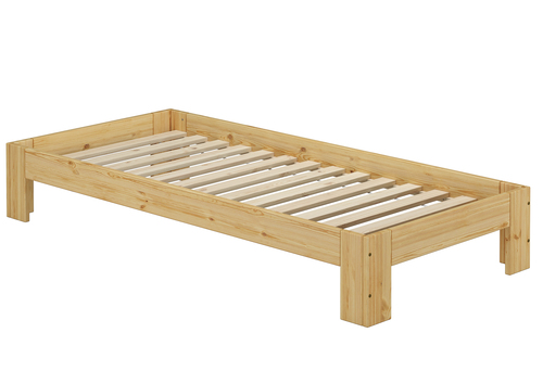 Futon, Einzel Bett 90 x 200 cm Kiefer massiv Zubeh�r w�hlbar V-60.67-09