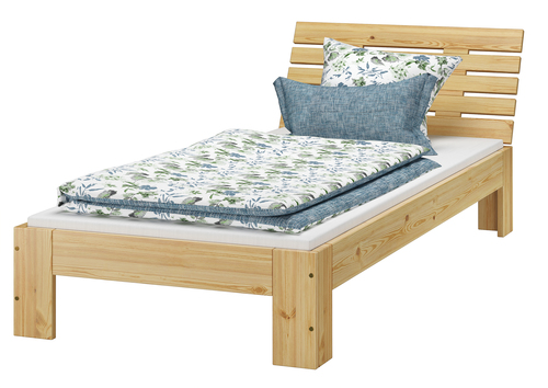Futon, Einzel Bett 90 x 200 cm Kiefer massiv Bettrahmen Zubeh�r w�hlbar V-60.67-09-Tina