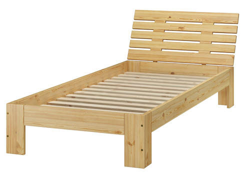Futon, Einzel Bett 90 x 200 cm Kiefer massiv Bettrahmen Zubeh�r w�hlbar V-60.67-09-Tina