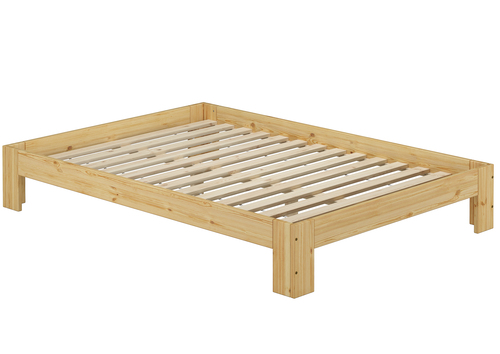 Franz�sisches Bett 140x200 Kiefer Bettrahmen G�stebett massiv Zubeh�r w�hlbar V-60.67-14