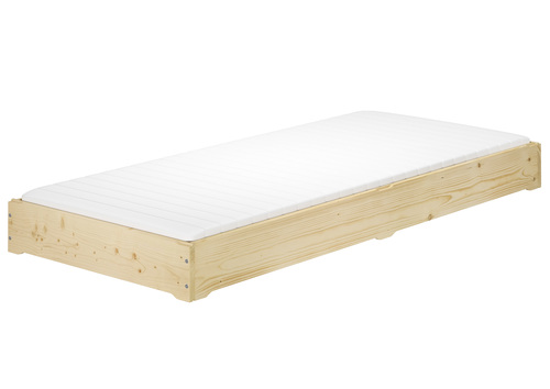 Funktionsbett Bettrahmen Fichte 80x200 G�stebett Bodenbett mit w�hlbarem Zubeh�r V-60.69-08