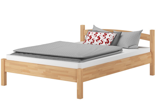 Massivholzbett Holzbett Buche natur 140x200 Doppelbett Bettrahmen Zubeh�r w�hlbar V-60.73-14