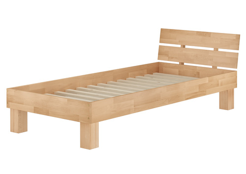 Bett Holzbett 100x220  �berl�nge Buche massiv V-60.80-10-220 