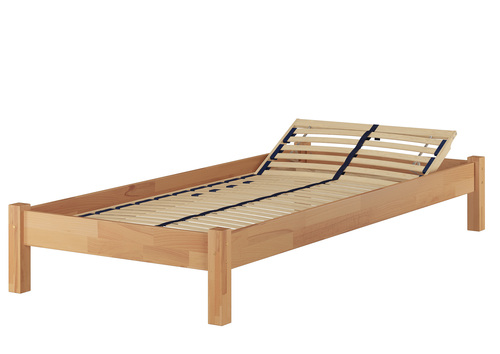 Einzelbett 100x220 �berl�nge Futon G�stebett Buche Bettgestell Zubeh�r w�hlbar V-60.84-10-220
