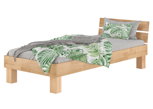 Einzelbett in �berl�nge 90x220 Buche Massivholzbett Holzbett Zubeh�r w�hlbar V-60.86-09-220