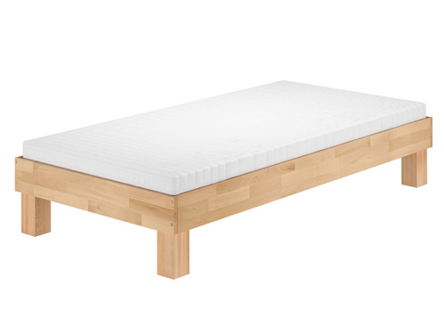 Holzbett breites Einzelbett 100x200 Buche ge�lt Futonbett mit w�hlbarem Zubeh�r  V-60.87-10