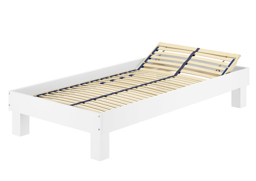Holzbett breites Einzelbett 100x200 Buche Bettrahmen Futonbett mit w�hlbarem Zubeh�r  V-60.87-10W