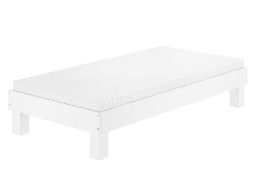 Holzbett breites Einzelbett 100x200 Buche Bettrahmen Futonbett mit w�hlbarem Zubeh�r  V-60.87-10W