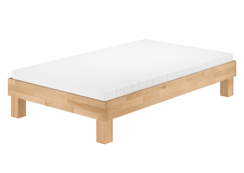 Extra komfortables Einzelbett 120x200 Buche ge�lt Futonbett mit w�hlbarem Zubeh�r  V-60.87-12