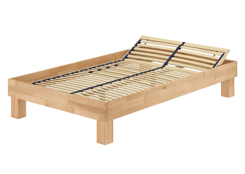 Extra komfortables Einzelbett 120x200 Buche ge�lt Futonbett mit w�hlbarem Zubeh�r  V-60.87-12