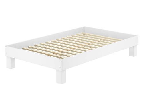 Holzbett breites Einzelbett 120x200 Buche Bettrahmen Futonbett Zubeh�r w�hlbar  V-60.87-12W