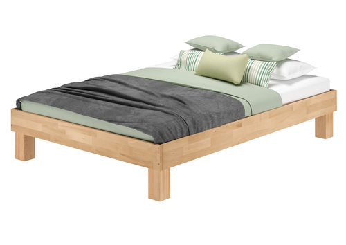 Franz�sisches Bett Doppelbett 140x200 Buche naturbelassen ge�lt Zubeh�r w�hlbar V-60.87-14