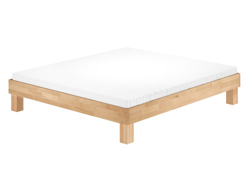 Extra komfortables Doppelbett 180x200 Buche ge�lt Holzbett mit w�hlbarem Zubeh�r  V-60.87-18
