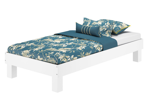 Waschwei�es Doppelbett Einzelbett in �berl�nge Buche w�hlbare Bettbreite V-60.87W-220 