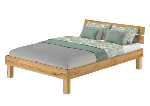 Zeitloses Ehebett Doppelbett Holzbett 160x200 Eiche massiv ge�lt V-60.88-16