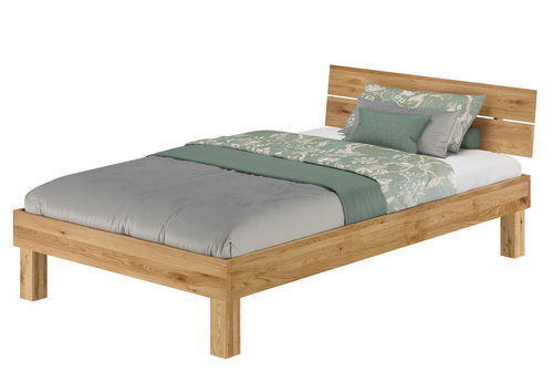 Massivholzbett Einzelbett Doppelbett Eiche ge�lt Liegefl�chengr��e w�hlbar V-60.88-220