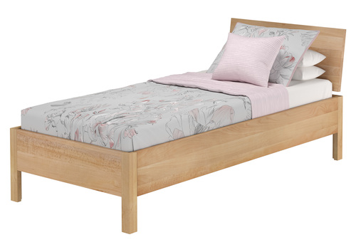 Metallfreies Einzelbett aus Buchenholz 90x200 mit w�hlbaren Zubeh�r V-60.93-09
