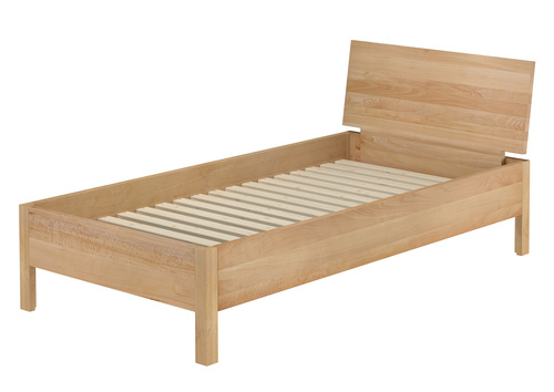 Metallfreies Einzelbett aus Buchenholz 100x200 mit w�hlbaren Zubeh�r V-60.93-10