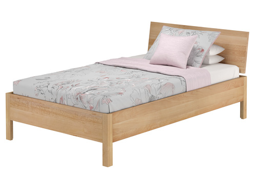 Metallfreies Einzelbett aus Buchenholz 120x200 mit w�hlbaren Zubeh�r V-60.93-12