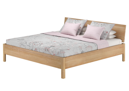 Gro�es Ehebett Doppelbett aus Buchenholz 200x200 mit w�hlbarem Zubeh�r V-60.93-20