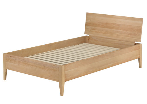 Metallfreies breites Bett aus Buchenholz konische F��e 120x200 mit w�hlbaren Zubeh�r V-60.94-12