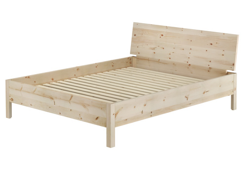Holzbett Doppelbett metallfrei Zirbe massiv 160x200 mit w�hlbaren Zubeh�r V-60.95-16